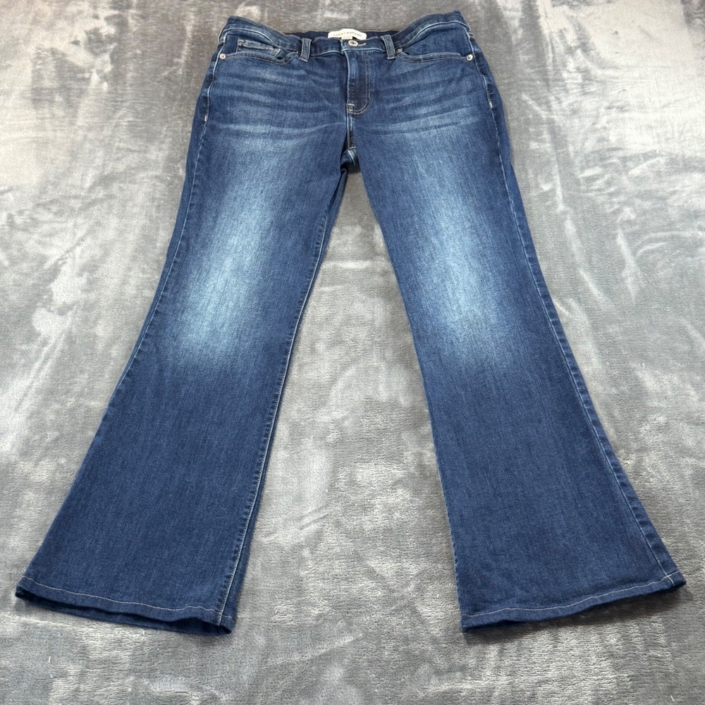 Lucky Brand Sweet Mid Rise Flare Jeans Dark Wash Denim Size 8/29R Mid Rise